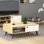 HANAH HOME Sto za dnevnu sobu Athena Sapphire Oak White - slika 2