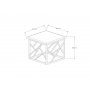 HANAH HOME Sto za dnevnu sobu Zenica Walnut - slika 4