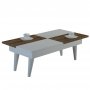 HANAH HOME Sto za dnevnu sobu Castrum White Walnut - slika 1