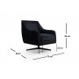 Atelier del Sofa Fotelja London Black - slika 4