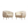 Atelier del Sofa Fotelja Eses Cream Bouclette - slika 1
