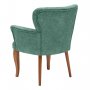 HANAH HOME Fotelja Paris Walnut Wooden Sea Green - slika 3