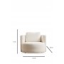 Atelier del Sofa Fotelja Asos Cream Wing - slika 5