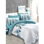L`ESSENTIEL MAISON Ranforce posteljina (240 x 220) Nesto Petrol - slika 1