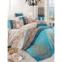 L`ESSENTIEL MAISON Ranforce posteljina (240 x 220) Katre Turquoise - slika 1