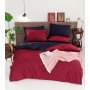 L`ESSENTIEL MAISON Ranforce posteljina (200 x 220) Cift Yonlu Claret Red Dark Blue - slika 1