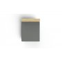 L`ESSENTIEL MAISON Ranforce dušečni čaršav (90 x 200) Dark Grey - slika 1