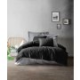 L`ESSENTIEL MAISON Ranforce posteljina (135 x 200) Plain Black Grey - slika 1