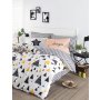 L`ESSENTIEL MAISON Ranforce posteljina (260x220) Ilove Black Yellow - slika 1