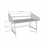 HANAH HOME Radni sto Mely Oak - slika 4