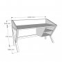 HANAH HOME Radni sto Snow Oak - slika 5