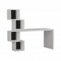 HANAH HOME Radni sto Balance White Anthracite - slika 1