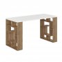 HANAH HOME Radni sto Maze White Dark Oak - slika 1