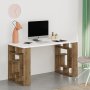 HANAH HOME Radni sto Maze White Dark Oak - slika 2