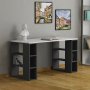 HANAH HOME Radni sto Colmar White Anthracite - slika 2