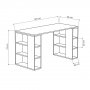 HANAH HOME Radni sto Colmar White - slika 3