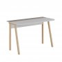HANAH HOME Radni sto Luton White Light Mocha - slika 1