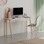 HANAH HOME Radni sto Luton White Light Mocha - slika 2