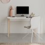 HANAH HOME Radni sto Luton White Grey - slika 3