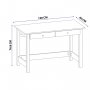 HANAH HOME Radni sto Paris White - slika 5