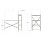 HANAH HOME Radni sto Zernez White - slika 4