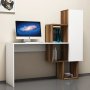 HANAH HOME Radni sto Acelya Walnut White - slika 2