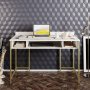 HANAH HOME Radni sto Tumata Gold - slika 3