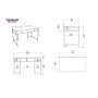 HANAH HOME Radni sto Tumata Gold - slika 5