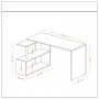 HANAH HOME Radni sto Gelincik White - slika 5