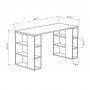 HANAH HOME Radni sto Colmar White Oak - slika 3