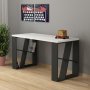 HANAH HOME Radni sto Honey White Anthracite - slika 2