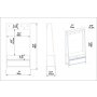HANAH HOME Cipelarnik Devin Walnut Black - slika 5