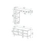 HANAH HOME Cipelarnik Samle Atlantic Pine Anthracite - slika 5