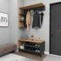 HANAH HOME Cipelarnik Samle Atlantic Pine Anthracite - slika 1
