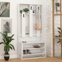 HANAH HOME Cipelarnik Chester White White - slika 1
