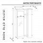 HANAH HOME Cipelarnik Antre White Walnut - slika 4
