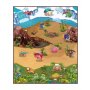 ROLLMATZ Podloga za igranje Svet Dinosaurusa 100 x 120cm - slika 1