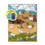 ROLLMATZ Podloga za igranje Dinosaurus + 6 flomastera 90 x 120cm - slika 1