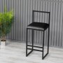 HANAH HOME Barska stolica Nordic Black 118BRN1172 - slika 1