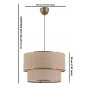 OPVIQ Visilica Coral Wicker - slika 5