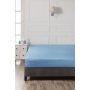 L`ESSENTIEL MAISON Ranforce dušečni čaršav (90x190) Blue - slika 3