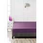 L`ESSENTIEL MAISON Ranforce dušečni čaršav (140x190) Plum - slika 3