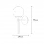 OPVIQ Zidna lampa Gondol 3041 - slika 3