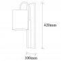 OPVIQ Zidna lampa Baston 3461 - slika 3