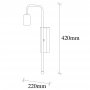 OPVIQ Zidna lampa Mum 3501 - slika 3