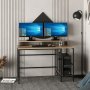 HANAH HOME Radni sto Greta L Dore Black - slika 2