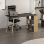 HANAH HOME Radni sto Pina Anthracite Oak - slika 1