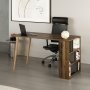 HANAH HOME Radni sto Pina Walnut Anthracite - slika 2
