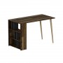 HANAH HOME Radni sto Pina Walnut Anthracite - slika 4