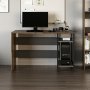 HANAH HOME Radni sto Tiran Shelf Walnut Anthracite - slika 2